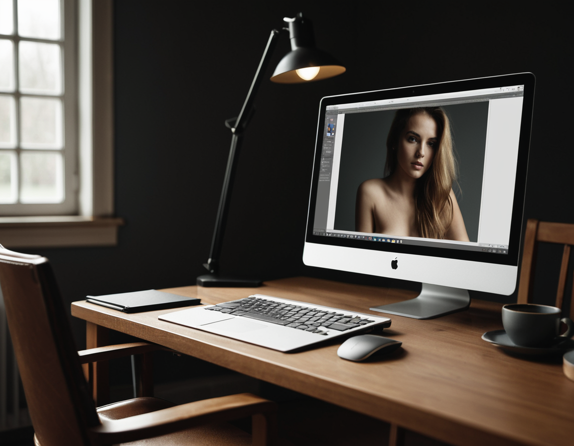 Proceso de edición y retoque de fotografía boudoir en León